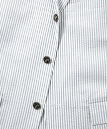 確認用　Brooks Brothers シアサッカージャケット（グレーストライプ ストレッチコットン シアサッカー ストライプ カジュアルシャツ