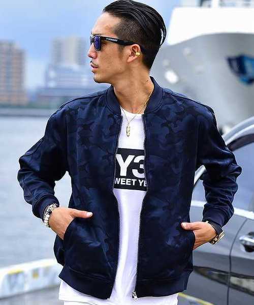 JOKER(ジョーカー)の「カモジャガードMA-1 アウター【セットアップ対象商品あり:47736896】(MA-1・メンズ・ブラック/ネイビー/オフホワイト・LL/M/L)」の3枚目の写真