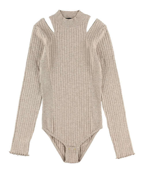 ALEXIA STAM トップス ALEXIA STAM（アリシアスタン）の「Open Shoulder Knit Bodysuit