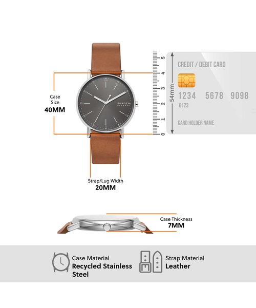 SKAGEN(スカーゲン)の「スカーゲン 腕時計 メンズ アナログ レザー SKW6578(アナログ腕時計・メンズ・ブラウン・FREE)」の14枚目の写真