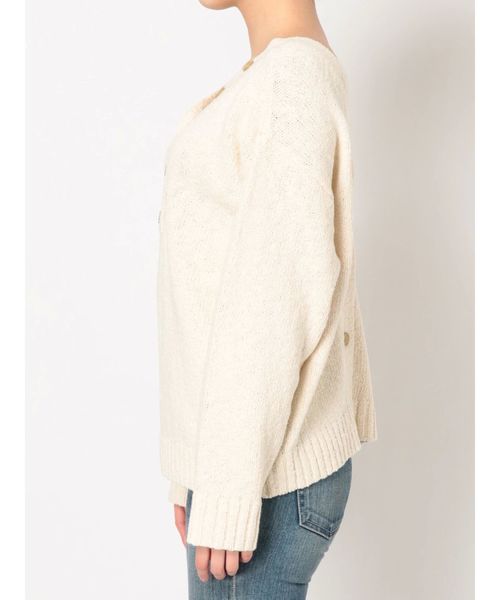 Ungrid(アングリッド)の「2WAYデザインニットカーデ(カーディガン/ボレロ・レディース・グリーン/アイボリー/ヘザーグレー・FREE)」の11枚目の写真