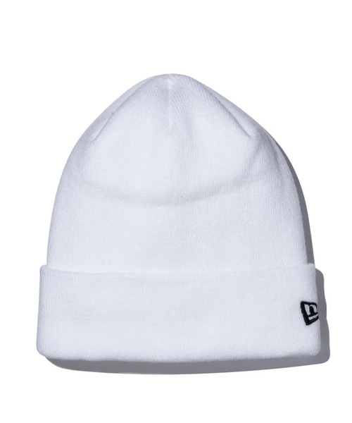 NEW ERA(ニューエラ)の「NEW ERA/ニューエラ ビーニー ベーシック カフニット(ニットキャップ/ビーニー・メンズ・ブラック×ホワイト/ホワイト/グリーン/ロイヤルブルー/オレンジ/ベージュ/イエロー/コーラル/ブラック×ブラック/オフホワイト/ライトピンク・FREE)」の2枚目の写真
