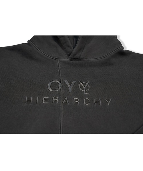 OY（オーワイ）の「カッティングピグメントプルオーバーパーカー/フーディー（パーカー・メンズ・ブラック/ベージュ/ブルー・1/2）」の21枚目の写真