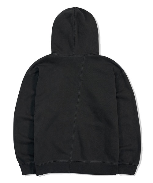 OY（オーワイ）の「カッティングピグメントプルオーバーパーカー/フーディー（パーカー・メンズ・ブラック/ベージュ/ブルー・1/2）」の20枚目の写真