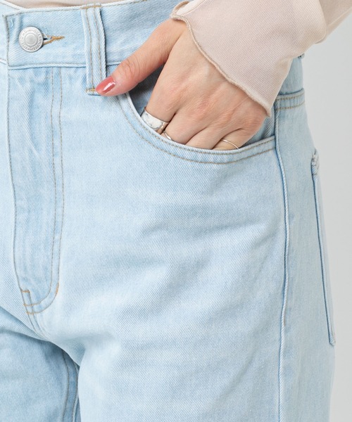 mystic（ミスティック）の「テーパードデニム（デニムパンツ・レディース・サックスブルー/ブラック/ホワイト・1/2/0）」の7枚目の写真