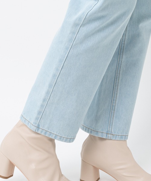 mystic（ミスティック）の「テーパードデニム（デニムパンツ・レディース・サックスブルー/ブラック/ホワイト・1/2/0）」の8枚目の写真