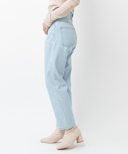 mystic（ミスティック）の「テーパードデニム（デニムパンツ・レディース・サックスブルー/ブラック/ホワイト・1/2/0）」の10枚目の写真