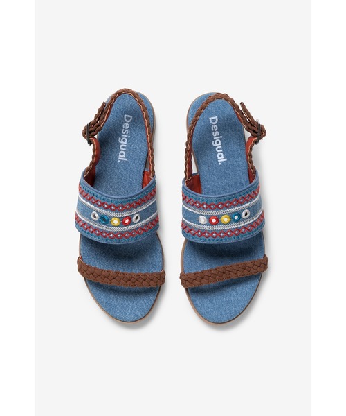 Desigual(デシグアル)の「サンダル MUMBAI NEW EXOTIC(サンダル・レディース・ブルー・22.5cm/23.5cm/23.0cm/25.5cm/26.0cm/24.5cm)」の1枚目の写真