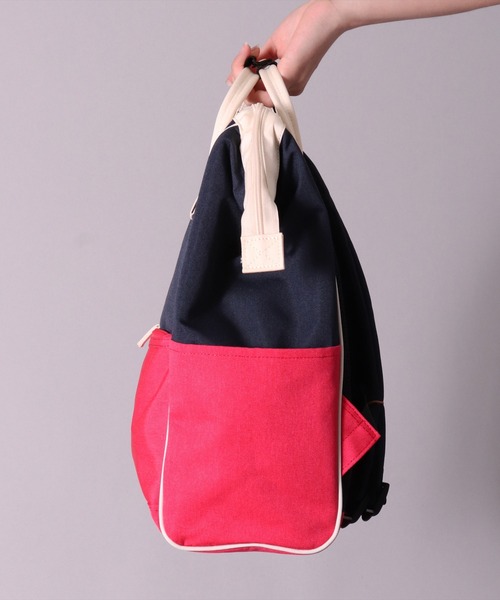 anello(アネロ)の「(LF)【anello】がばっと開く 口金 バックパック(レギュラーサイズ)(バックパック/リュック・レディース・ライトグレー/ブラック/ネイビー/グレー/ベージュ/マスタード/トリコロール・FREE)」の15枚目の写真