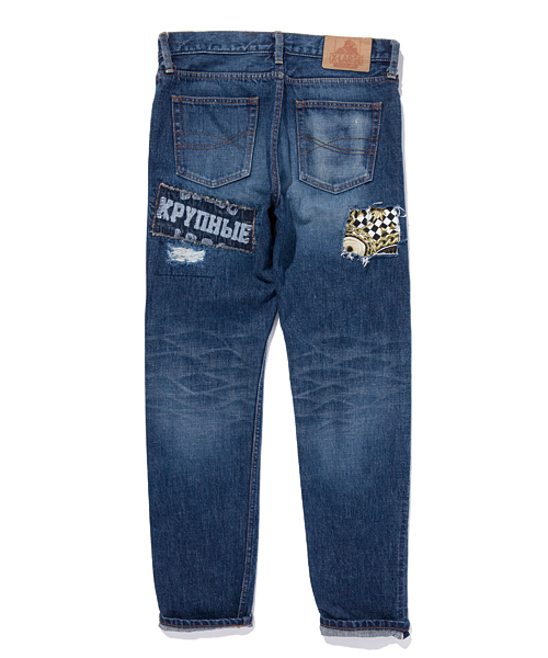 XLARGE（エクストララージ）の「SELVAGE DENIM 5 POCKET PANT（デニムパンツ・メンズ・ライトインディゴブルー・30inch/36inch/34inch/32inch）」の3枚目の写真