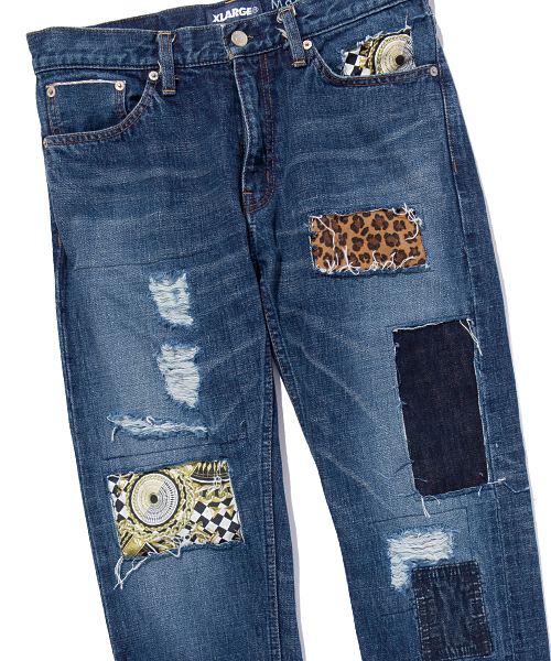 XLARGE（エクストララージ）の「SELVAGE DENIM 5 POCKET PANT（デニムパンツ・メンズ・ライトインディゴブルー・30inch/36inch/34inch/32inch）」の4枚目の写真