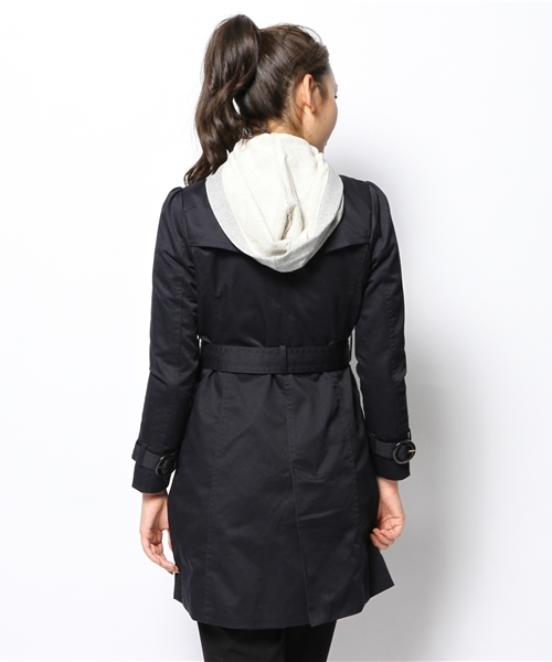 LOWRYS FARM(ローリーズファーム)の「TCツイルトレンチコート 550822(トレンチコート・レディース・ベージュ/ネイビー・LARGE/MEDIUM)」の11枚目の写真