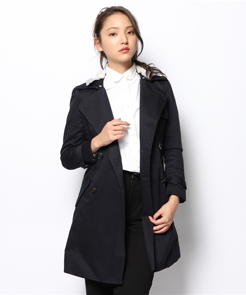 LOWRYS FARM(ローリーズファーム)の「TCツイルトレンチコート 550822(トレンチコート・レディース・ベージュ/ネイビー・LARGE/MEDIUM)」の12枚目の写真
