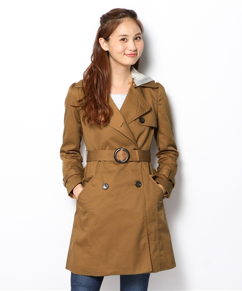 LOWRYS FARM(ローリーズファーム)の「TCツイルトレンチコート 550822(トレンチコート・レディース・ベージュ/ネイビー・LARGE/MEDIUM)」の13枚目の写真