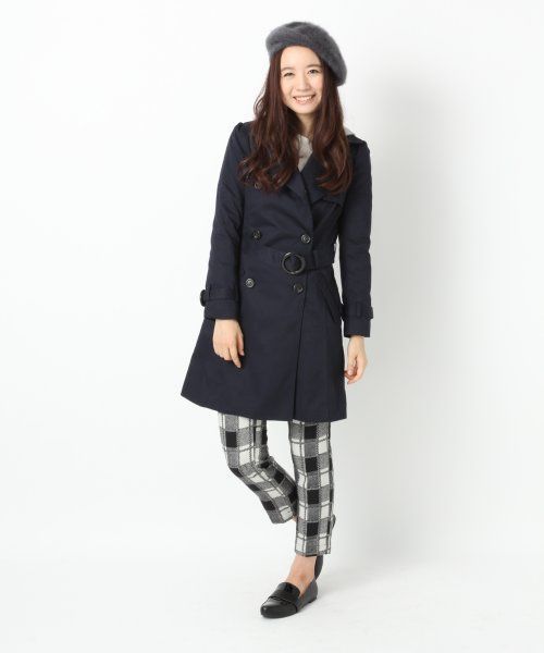 LOWRYS FARM(ローリーズファーム)の「TCツイルトレンチコート 550822(トレンチコート・レディース・ベージュ/ネイビー・LARGE/MEDIUM)」の15枚目の写真