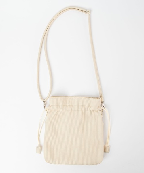 WEGO（ウィゴー）の「WEGO/2way巾着ショルダーバッグ（ショルダーバッグ・レディース・ベージュ/その他2/ブラック/その他1・FREE）」の13枚目の写真