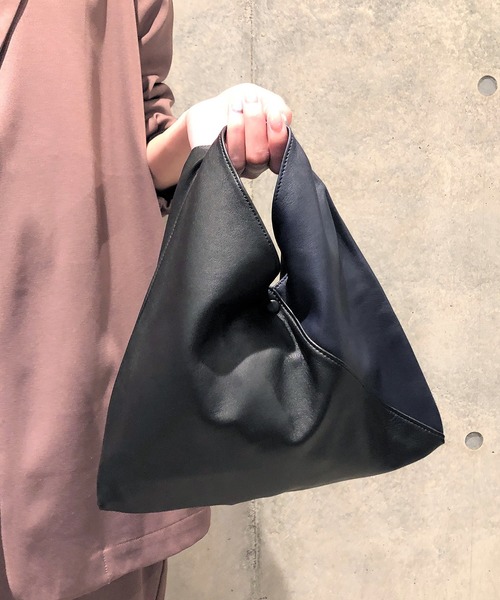 CALDO(カルド)の「CALDO カルド / Triangle Mini Bag トライアングルミニバッグ エコバッグ / 21014(ハンドバッグ)」|ブラック系その他