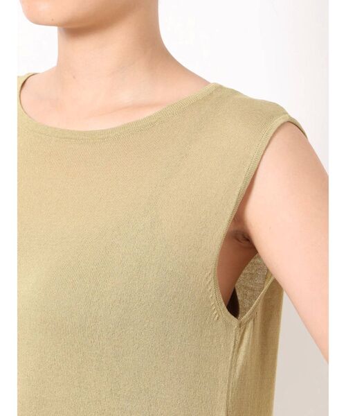 dazzlin（ダズリン）の「シアーニットロングワンピース（ワンピース・レディース・ブラック/ブラウン/オフホワイト/グリーン・FREE）」の18枚目の写真