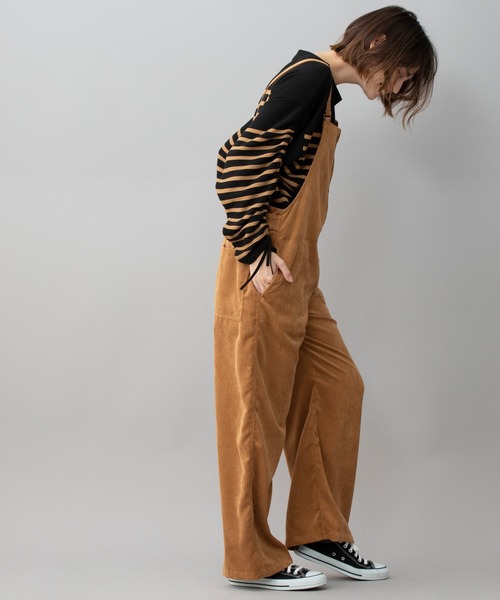 Munich（ミューニック）の「コーデュロイ　サロペット（サロペット/オーバーオール・レディース・ブラック/カーキ/キャメル・S/M）」の22枚目の写真