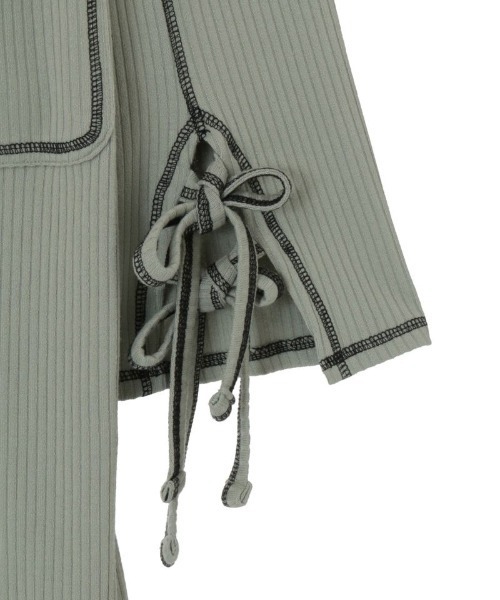 Candy Stripper（キャンディストリッパー）の「PATCH AND DARN ドレス（ワンピース・レディース・グリーン/ブラック/アイボリー・2）」の8枚目の写真