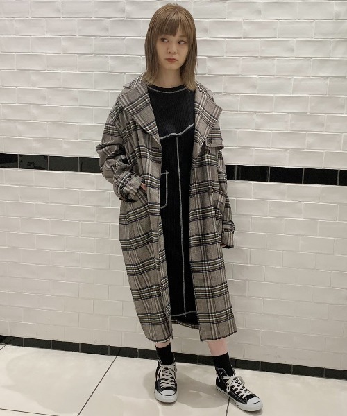 Candy Stripper（キャンディストリッパー）の「PATCH AND DARN ドレス（ワンピース・レディース・グリーン/ブラック/アイボリー・2）」の15枚目の写真