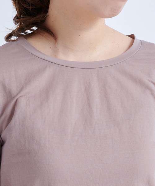 DouDou（ドゥドゥ）の「ワッシャーサテンセットワンピース（ワンピース・レディース・ブラック/パープル/カーキ・FREE）」の9枚目の写真