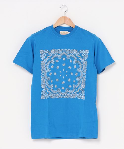 バンダナプリント　Tシャツ　プリスティン 楽天市場】【Lee公式】バンダナバックプリントTシャツ/ルーズ