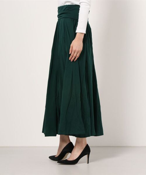 three dots(スリードッツ)の「ジャージーコレット ロングスカート(スカート・レディース・レッド系その他/グレー系その他/グリーン系その他・SMALL/MEDIUM/X-SMALL)」の9枚目の写真