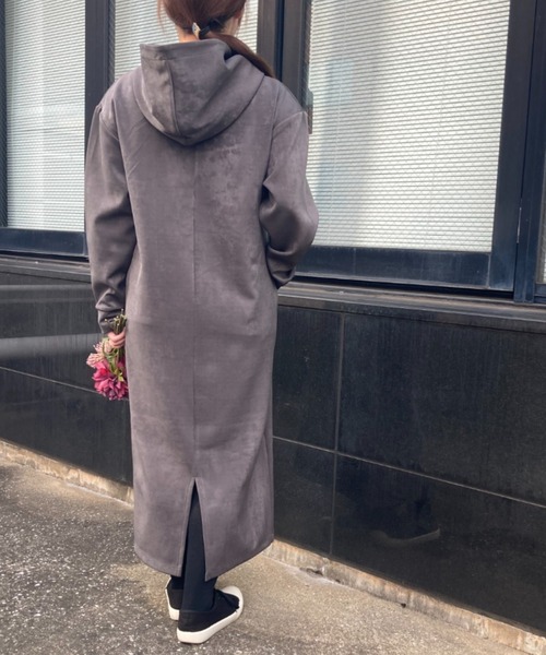 INTERPLANET（インタープラネット）の「ベロアダンボールフード付ワンピース（ワンピース・レディース・モカ/ライトグレー/チャコールグレー・FREE）」の11枚目の写真