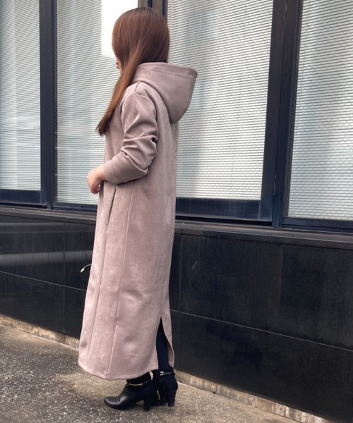 INTERPLANET（インタープラネット）の「ベロアダンボールフード付ワンピース（ワンピース・レディース・モカ/ライトグレー/チャコールグレー・FREE）」の8枚目の写真