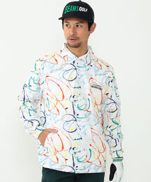 beamsgolf ナイロンコーチジャケット　スプラッシュ柄　M 新品　ビームス beamsgolf ナイロンコーチジャケットスプラッシュ柄M 新品ビームス