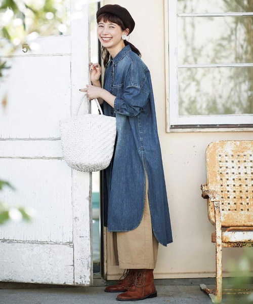 Clouds サニークラウズ のファッション ワンピになりたかったデニムシャツ レディース シャツ ブラウス シャツ ブラウス Sunny Sunny サニークラウズ
