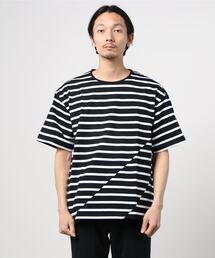 PHINGERIN | PHINGERIN STROKE TEE HIDE MARIN BORDER (PD-211-CS-011)(Tシャツ/カットソー)