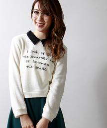 WEGO | WEGO/襟付きロゴニットソー(Tシャツ/カットソー)