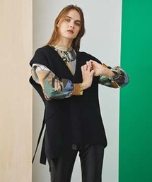 UNITED TOKYO | Vネックアシメニットベスト(ベスト)