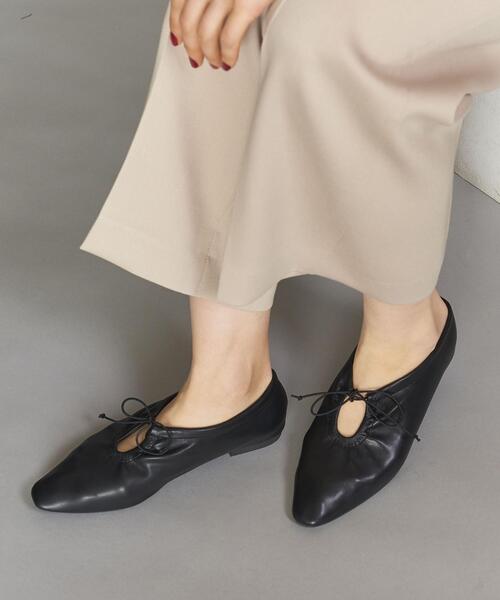 BEAUTY&YOUTH UNITED ARROWS（ビューティーアンドユースユナイテッドアローズ）の「BY ソフトホールギャザーシューズ（その他シューズ・レディース・ブラック/オリーブ・38/36/37/36h/37h）」の17枚目の写真