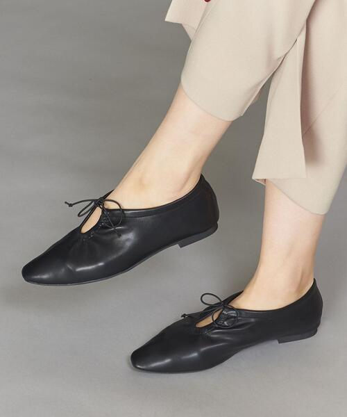 BEAUTY&YOUTH UNITED ARROWS（ビューティーアンドユースユナイテッドアローズ）の「BY ソフトホールギャザーシューズ（その他シューズ・レディース・ブラック/オリーブ・38/36/37/36h/37h）」の18枚目の写真