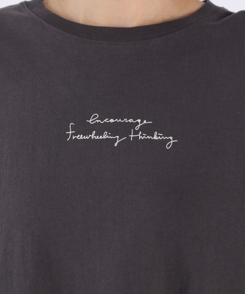 LOWRYS FARM（ローリーズファーム）の「フォトプリントＴＥＥＬＳ　931840（Tシャツ/カットソー・レディース・チャコールグレー/イエロー/アイボリー・FREE）」の19枚目の写真