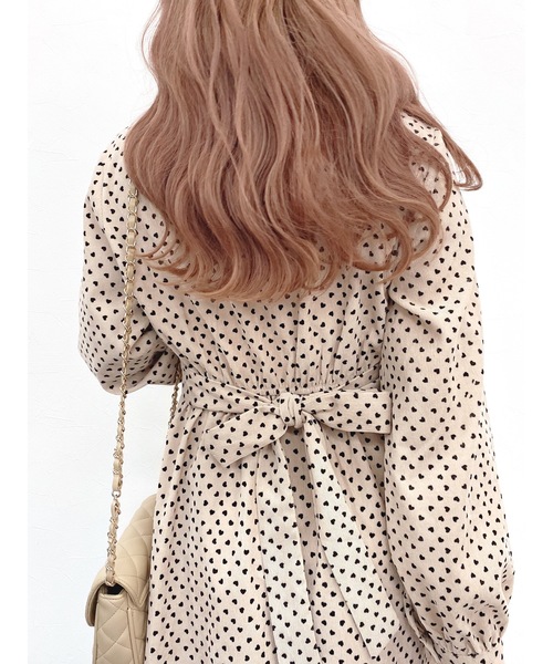 JUMELLE（ジュメロ）の「プチハートワンピース（ワンピース・レディース・ベージュ/ピンク・FREE）」の12枚目の写真