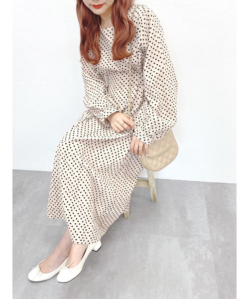 JUMELLE（ジュメロ）の「プチハートワンピース（ワンピース・レディース・ベージュ/ピンク・FREE）」の20枚目の写真