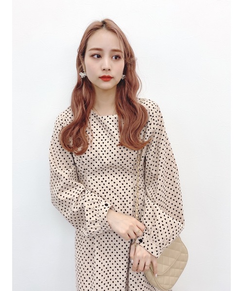 JUMELLE（ジュメロ）の「プチハートワンピース（ワンピース・レディース・ベージュ/ピンク・FREE）」の16枚目の写真