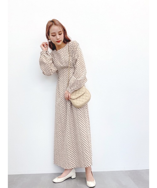 JUMELLE（ジュメロ）の「プチハートワンピース（ワンピース・レディース・ベージュ/ピンク・FREE）」の3枚目の写真