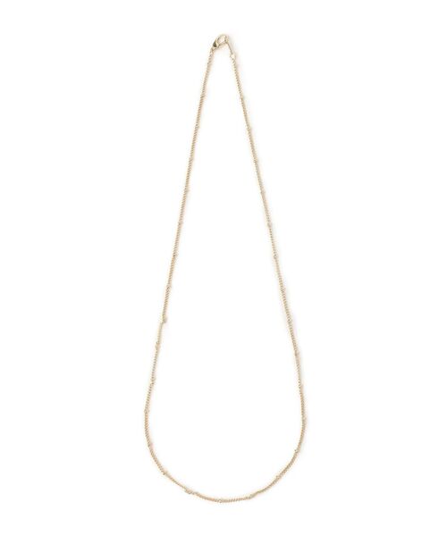 SHIPS（シップス）の「スタッドチェーンネックレス（ネックレス・レディース・シルバー/ゴールド・ONE SIZE）」の2枚目の写真