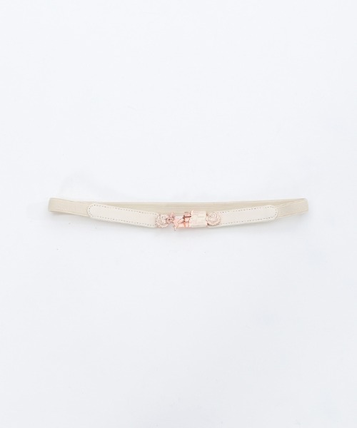 axes femme（アクシーズファム）の「ローズ・オ・ショコラ細ベルト（ベルト・レディース・キナリ/ブラウン・MEDIUM）」の5枚目の写真