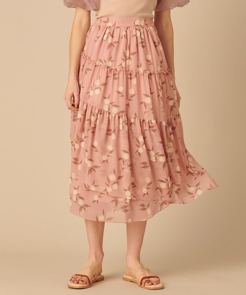 セール】【Emily×TOCCA LAVENDER】Lemmon Print スカート（スカート  