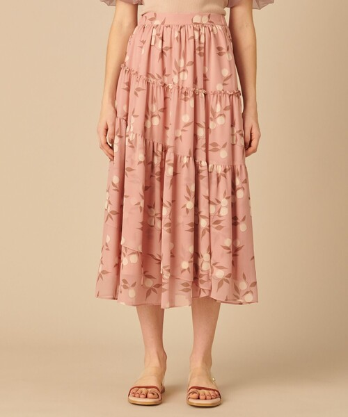 TOCCA(トッカ)の「【Emily×TOCCA LAVENDER】Lemmon Print スカート(スカート・レディース・イエロー系5/ローズ系5・0/4)」の4枚目の写真