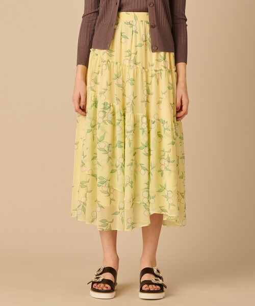 TOCCA(トッカ)の「【Emily×TOCCA LAVENDER】Lemmon Print スカート(スカート・レディース・イエロー系5/ローズ系5・0/4)」の9枚目の写真