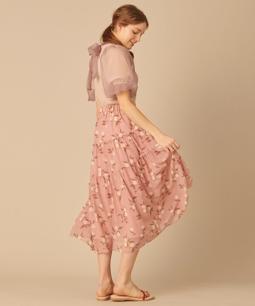 セール】【Emily×TOCCA LAVENDER】Lemmon Print スカート（スカート 