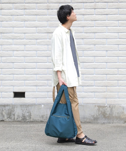 osharewalker（オシャレウォーカー）の「【廃盤】『風合いリネン混シンプルシャツ』（シャツ/ブラウス・メンズ・ネイビー/オフホワイト/カーキ・3/1/2）」の10枚目の写真