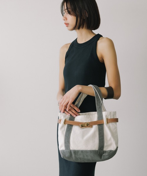 sita parantica(シータパランティカ)の「sita parantica/シータ パランティカ TOTEBAG CVL-S キャンバストートバッグS 2026年春夏(トートバッグ・レディース・ブラウン/ブラック/ネイビー/ライトブルー/ベージュ/オリーブ/パープル/グリーン/イエロー/レッド/チャコール・FREE)」の16枚目の写真